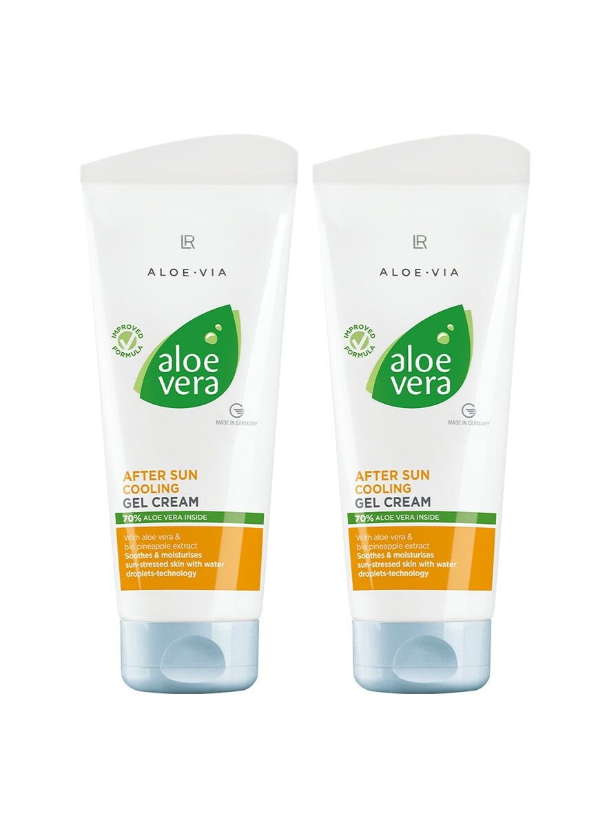 Aloe Vera After Sun Kølende Gelcreme 2-Pak
